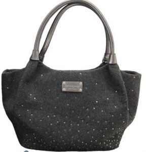 #173 Kate Spade Wool and Rhinestone Shoulder Bag